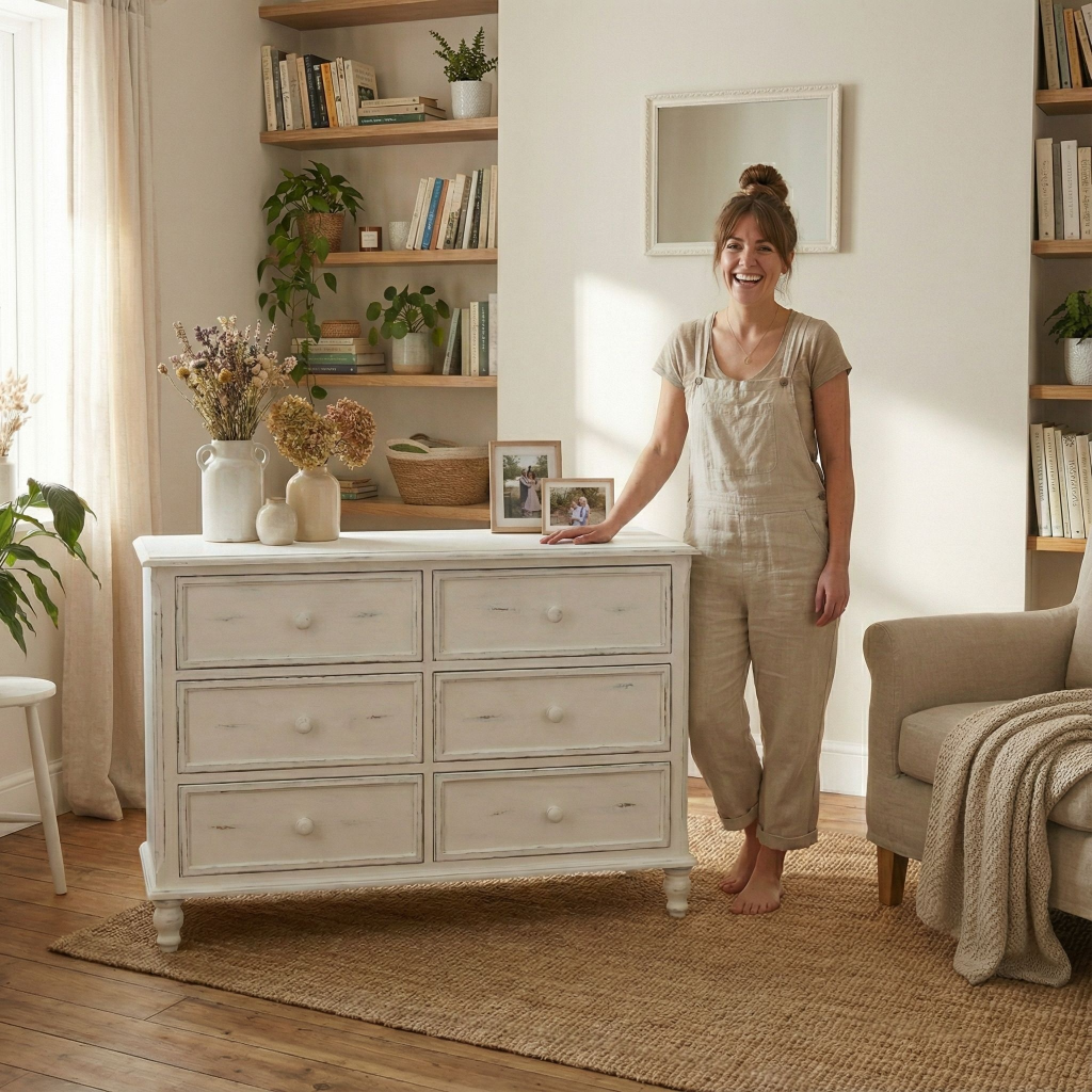 Upcycling: Kommode mit Kreidefarbe im Shabby-Chic-Stil gestalten — Bild 9
