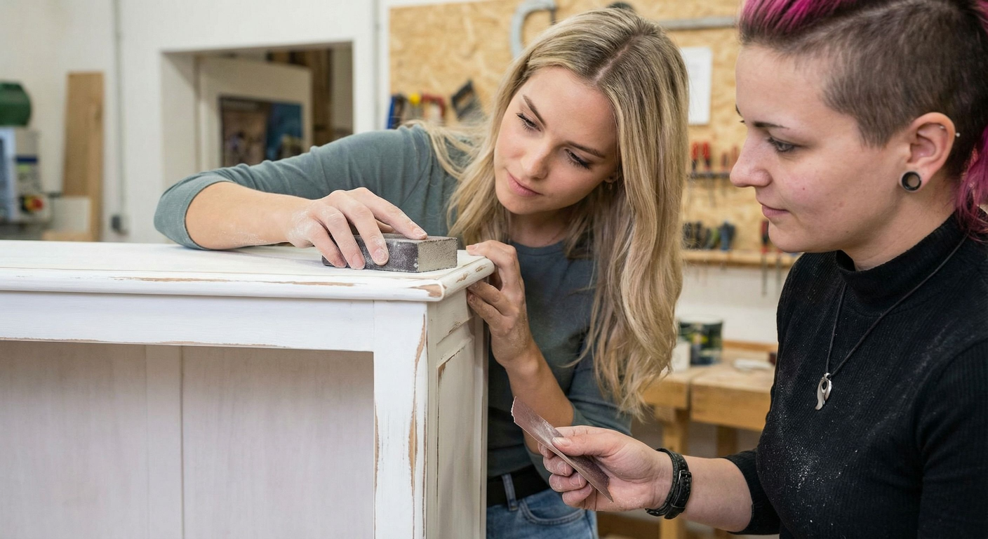 Upcycling: Kommode mit Kreidefarbe im Shabby-Chic-Stil gestalten — Bild 7
