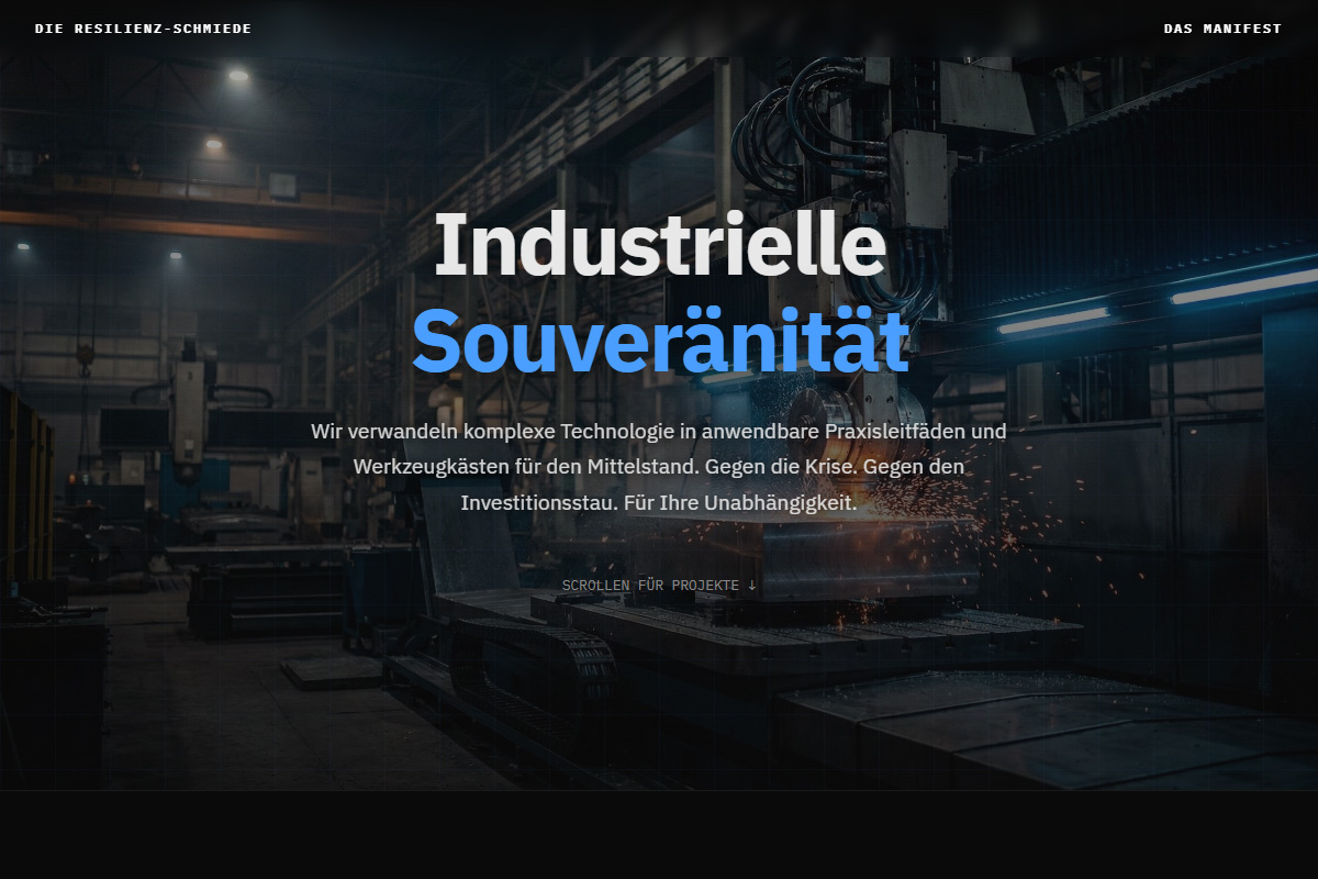 Vorschau der Website Resilienz-Schmiede (kmu-ki-source.de)